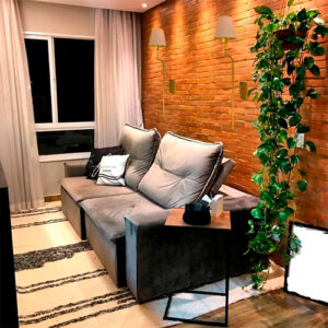 Luminária de Parede Arandela Tocheiro Cúpula Longo Curvo