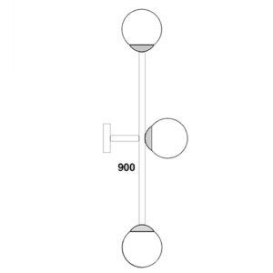 Luminária de Parede Arandela Truno Sfere