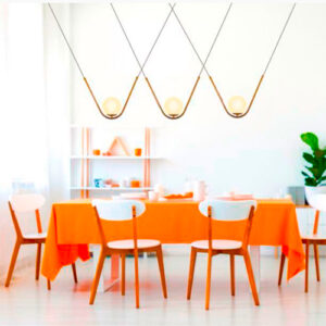 Luminária de Teto Pendente Bola em W