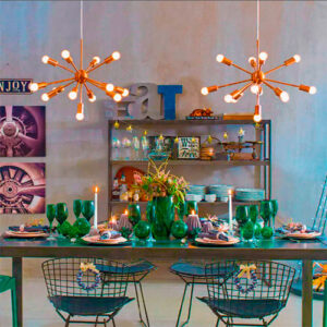 Luminária de Teto Pendente Chuva de Meteoros