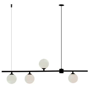 Luminária de Teto Pendente Linear Quatro Esfera