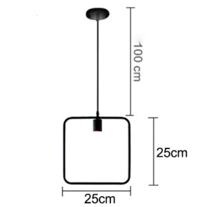 Luminária de Teto Pendente Lira Quadrado
