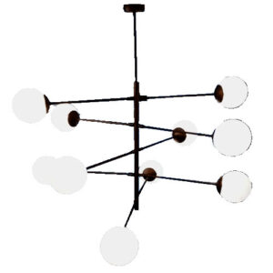 Luminária de Teto Pendente Orbit 10 Esferas