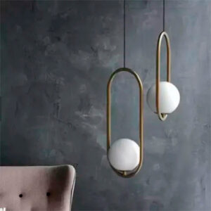 Luminária de Teto Pendente Oval Bola