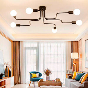 Luminária de Teto Plafon Teia 8 Braços