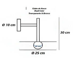 arandela_Decora_Globo_di_Vetro_tamanho