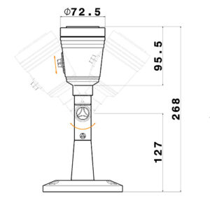 Luminária de Chão Postinho Balizador Móvel