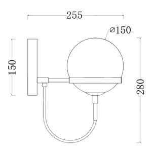 Luminária de Parede Arandela Bora Bora