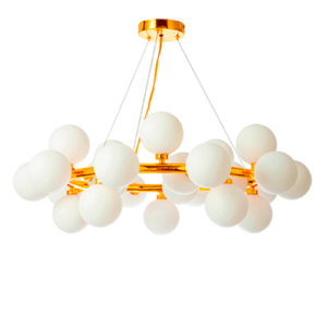 Luminária de Teto Lustre Pendente Redondo com 25 Globos