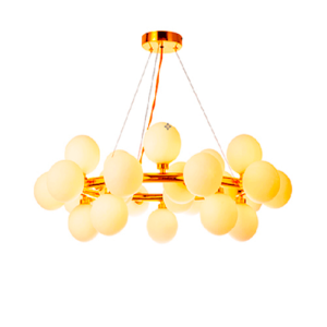 Luminária de Teto Lustre Pendente Redondo com 25 Globos