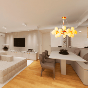 Luminária de Teto Lustre Pendente Redondo com 25 Globos