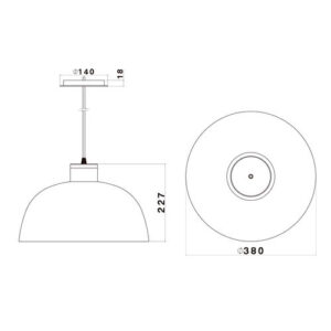 Luminária de Teto Pendente Parudo Reto