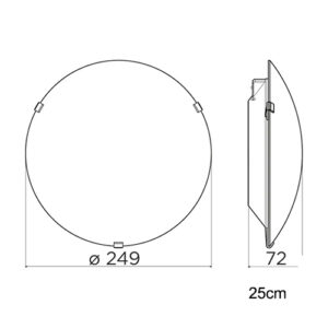 Luminária de Teto Plafon Básico Redondo