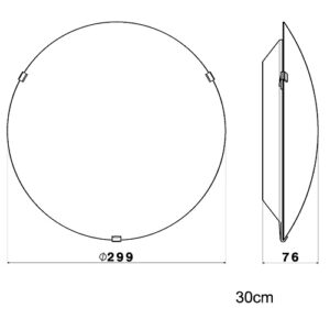 Luminária de Teto Plafon Básico Redondo