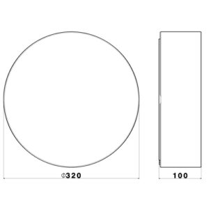 Luminária de Teto Plafon Redondo Cilíndro