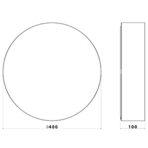 Luminária de Teto Plafon Redondo Cilíndro