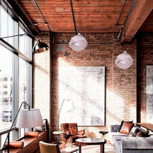 Luminária de Teto Plafon Redondo Estilo Industrial