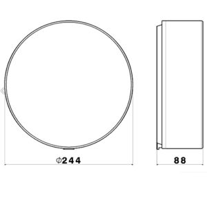 Luminária de Teto Plafon Redondo Estrela