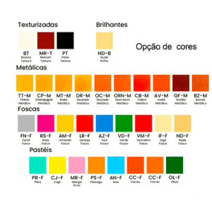 Acabamentos Paleta Cores Usina