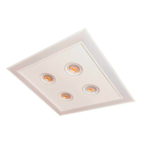 Luminária de Teto Embutido Dupla Iluminação Aro e Spot