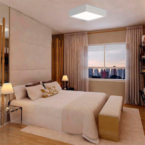 Luminária de Teto Embutido Quadrado Acrílico