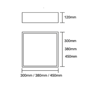 Luminária de Teto Embutido Quadrado Acrílico