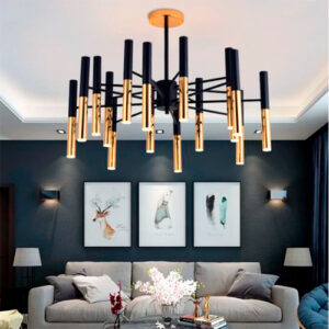 Luminária de Teto Lustre 19 Lâmpadas Silício