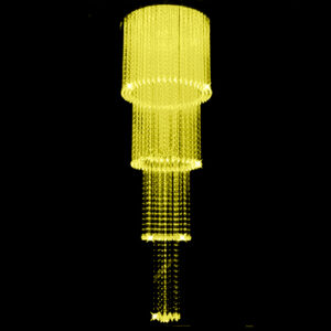 Luminária de Teto Lustre Fibra Óptica Redondo