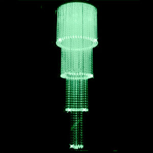 Luminária de Teto Lustre Fibra Óptica Redondo