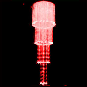 Luminária de Teto Lustre Fibra Óptica Redondo