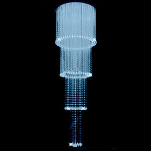 Luminária de Teto Lustre Fibra Óptica Redondo