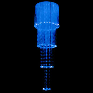 Luminária de Teto Lustre Fibra Óptica Redondo