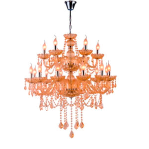 Luminária de Teto Lustre Maria Thereza 18 Lâmpadas