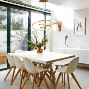 Luminária de Teto Pendente LED Fino Aro Nó