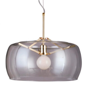 Luminária de Teto Pendente Noburro Fume 40cm