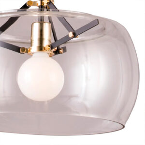 Luminária de Teto Pendente Noburro Fume 40cm