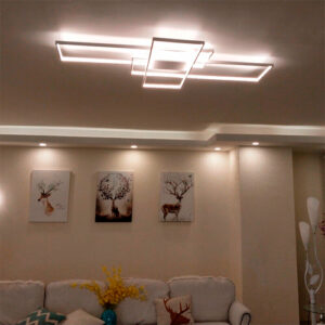 Luminária de Teto Plafon 3 Retângulos