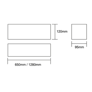 Luminária de Teto Sobrepor Retangular Acrílico 1