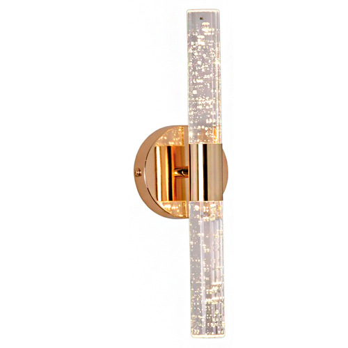 Arandela Cilindro Cristal Duplo