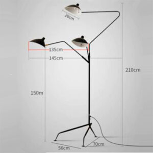 Luminária de Chão Coluna Antique Tripla