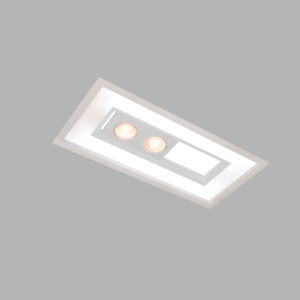 Luminária de Teto Embutido Retangular Mira Lateral