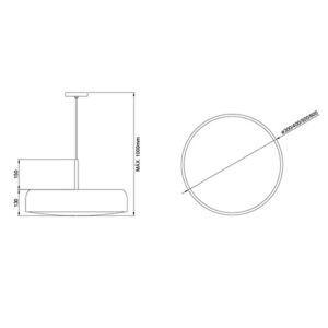 Luminária de Teto Pendente Bis2