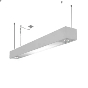 Luminária de Teto Pendente Retangular 4 Tubo LED