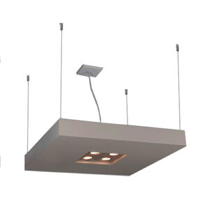 Luminária de Teto Pendente para 4 Lâmpadas com Luz Direta e Indireta
