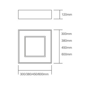 Luminária de Teto Plafon Kiria