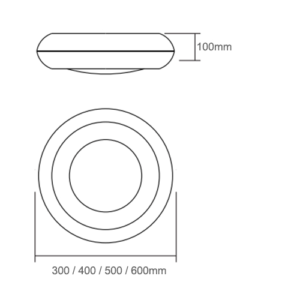 Luminária de Teto Plafon Redondo Millus