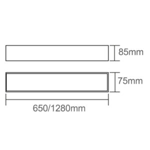 Luminária de Teto Sobrepor Tubo LED