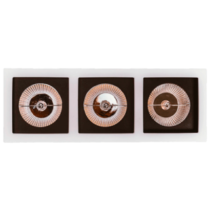 Luminária de Teto Spot Embutido Quadrado Recuado para 2 Lâmpadas