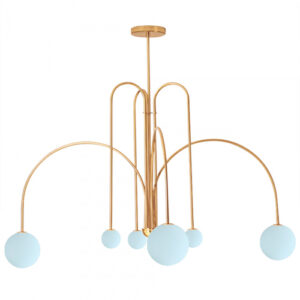 Luminária de Teto Pendente com 6 Globos-2