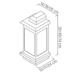 Luminária de Parede Arandela Catalunha Trap Ret1